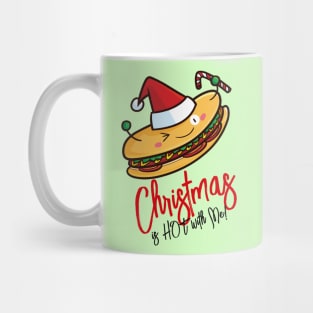 Cute christmas hotdog Mug